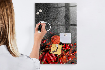 Magnetic writing board Ground Paprika