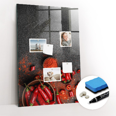 Glass Magnetic Board Ground Paprika