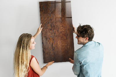 Magnetic Board with Magnets Dark Wood