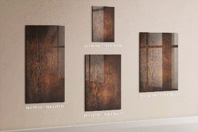 Magnetic writing board Dark Wood
