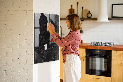 Magnetic Board with Magnets Dark Marble