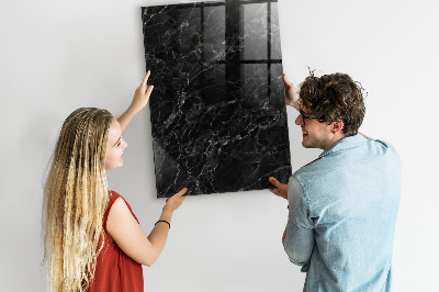 Magnetic writing board Dark Marble