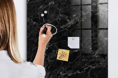 Magnetic writing board Dark Marble