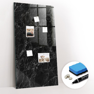 Magnetic Board with Magnets Dark Marble