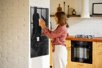 Magnetic Board with Magnets Dark Marble