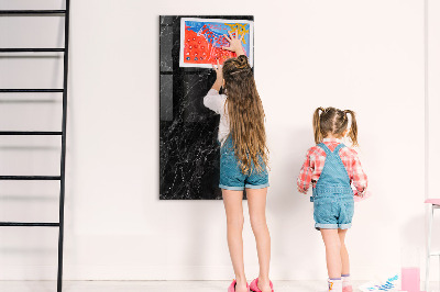 Magnetic writing board Dark Marble