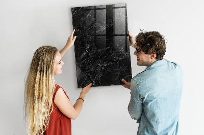 Magnetic writing board Dark Marble