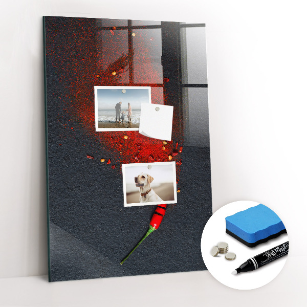 Magnetic erase board Paprika Powder