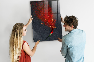 Magnetic erase board Paprika Powder
