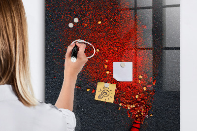 Magnetic erase board Paprika Powder
