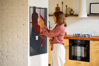 Magnetic erase board Paprika Powder