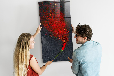 Magnetic erase board Paprika Powder