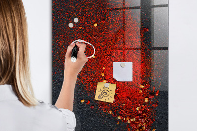 Magnetic erase board Paprika Powder