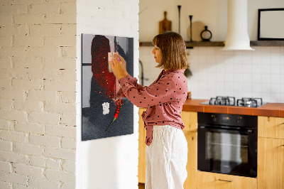 Magnetic erase board Paprika Powder