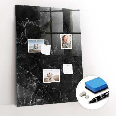 Magnetic writing board Dark Marble
