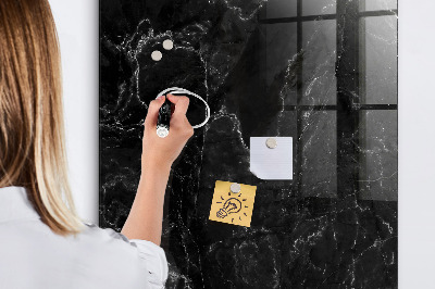 Magnetic writing board Dark Marble
