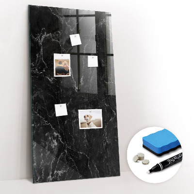 Magnetic writing board Dark Marble