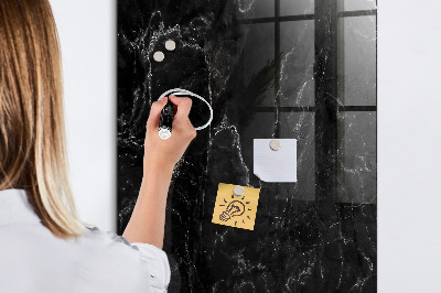 Magnetic writing board Dark Marble