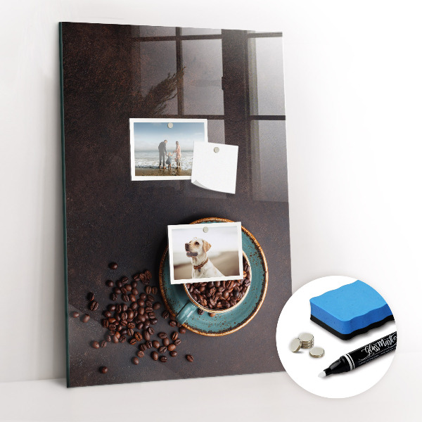 Magnetic erase board Coffee Beans