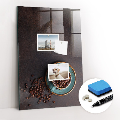 Magnetic erase board Coffee Beans