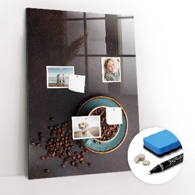 Magnetic erase board Coffee Beans