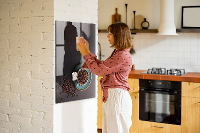 Magnetic erase board Coffee Beans
