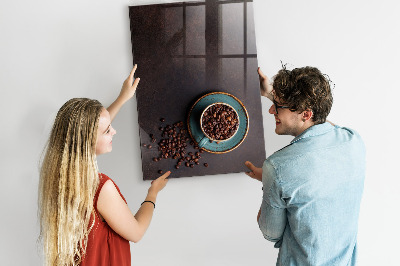 Magnetic erase board Coffee Beans