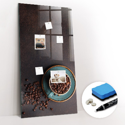 Magnetic erase board Coffee Beans