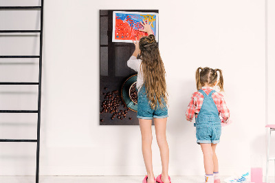Magnetic erase board Coffee Beans