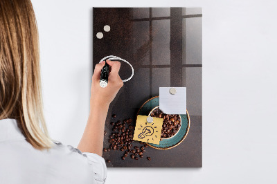 Magnetic erase board Coffee Beans
