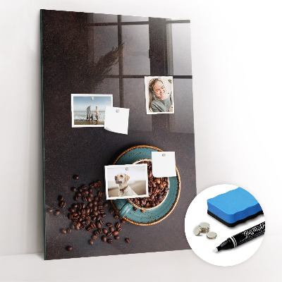 Magnetic erase board Coffee Beans