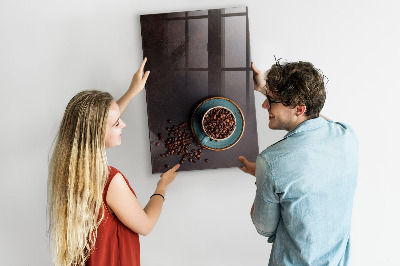 Magnetic erase board Coffee Beans