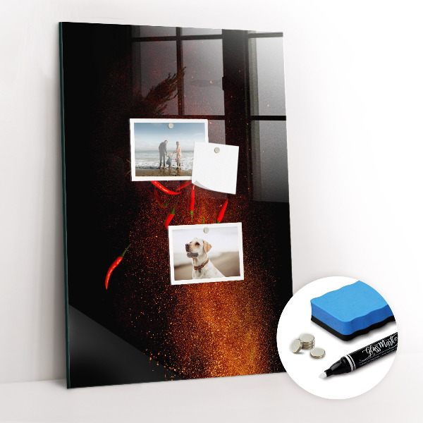 Magnetic writing board Hot Peppers