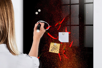 Magnetic writing board Hot Peppers