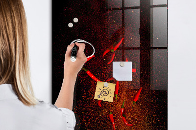 Magnetic writing board Hot Peppers