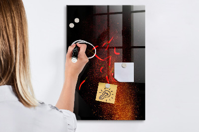 Magnetic glass board Hot Peppers