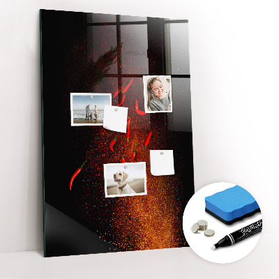 Magnetic writing board Hot Peppers