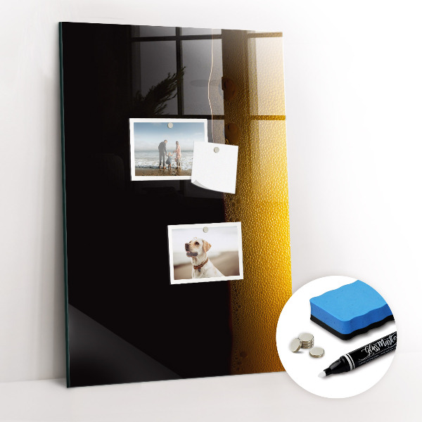 Magnetic writing board Dark Beer
