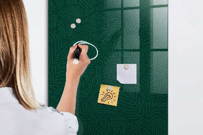 Magnetic writing board Leaf Pattern Lines