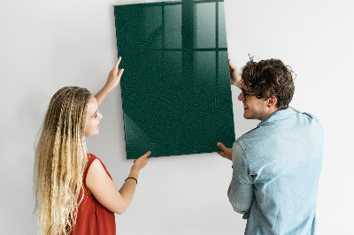 Magnetic writing board Leaf Pattern Lines