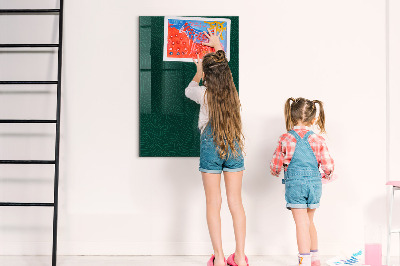 Magnetic Board with Magnets Leaf Pattern Lines