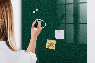 Magnetic writing board Leaf Pattern Lines