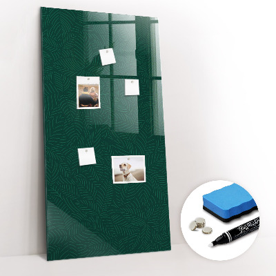 Magnetic writing board Leaf Pattern Lines