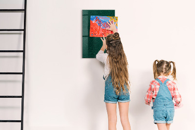 Magnetic Board with Magnets Leaf Pattern Lines