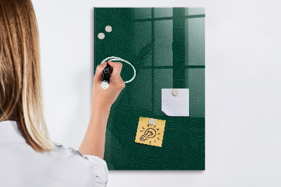 Magnetic writing board Leaf Pattern Lines
