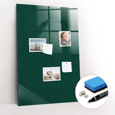 Magnetic writing board Leaf Pattern Lines