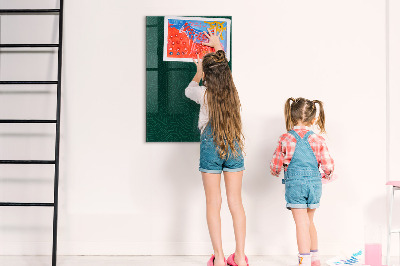 Magnetic writing board Leaf Pattern Lines