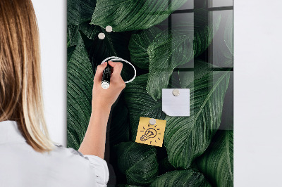 Magnetic writing board Jungle Leaves Plants