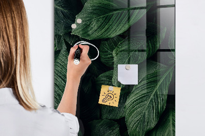 Magnetic writing board Jungle Leaves Plants