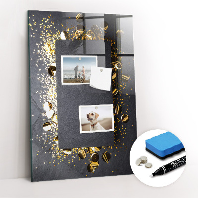 Magnetic erase board Golden Confetti